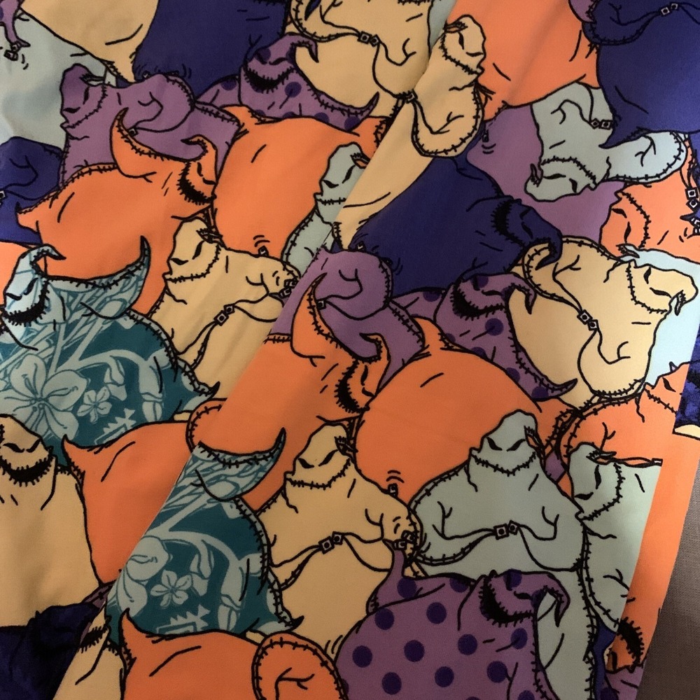 NEW LuLaroe Leggings Pants OS Pastel Oogie‎ Boogie Nightmare before Christmas